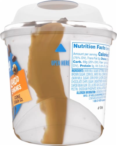 Blue Bunny® Load'd Sundaes® Cookie Dough Co. Frozen Dairy Dessert Perspective: right