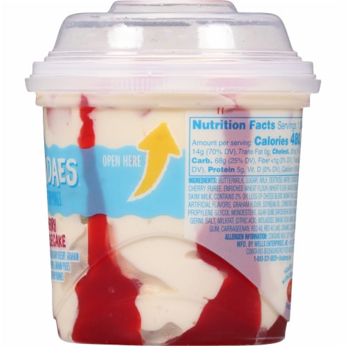 Blue Bunny® Load'd Sundaes Cherry Cheesecake Frozen Dairy Dessert Cup Perspective: right