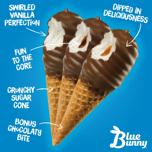 Blue Bunny® Mini Swirls® The Classics Variety Pack Frozen Dairy Dessert Cones