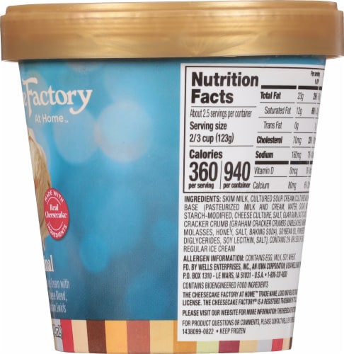 The Cheesecake Factory Original Premium Cheesecake Ice Cream Perspective: right