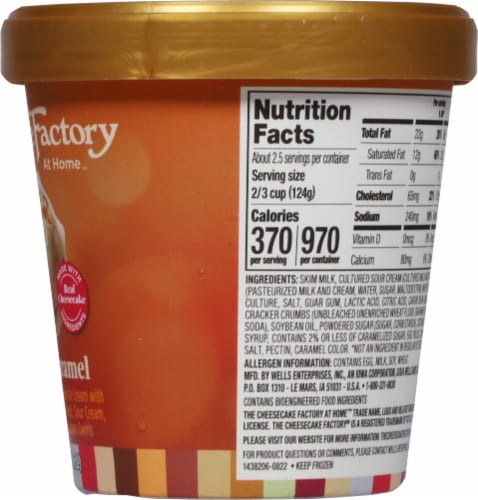 The Cheesecake Factory Salted Caramel Cheesecake Ice Cream Perspective: right
