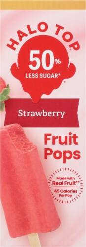Halo Top® Strawberry Fruit Pops Perspective: right