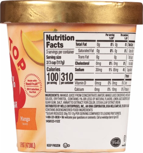 Halo Top Mango Sorbet Perspective: right