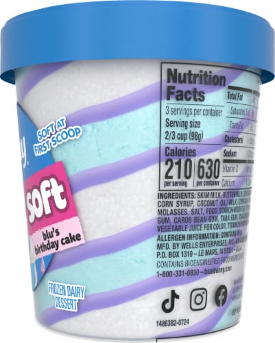 Blue Bunny® Blu's Birthday Cake Twist Ice Cream Perspective: right
