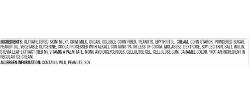 Halo Top P.B. Cookie Dough and Fudge Light Ice Cream Perspective: right