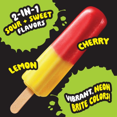 Trolli Cherry Lemon Frozen Gummi Pops Perspective: right