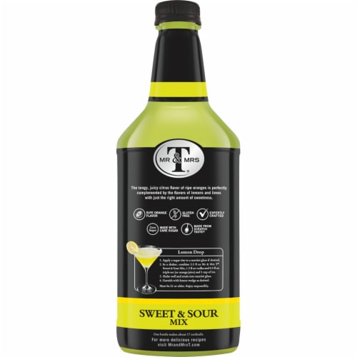 Mr & Mrs T's® Sweet & Sour Cocktail Mixer Perspective: right