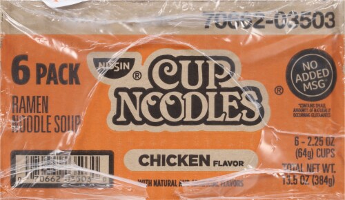 Nissin® Cup Noodles with Chicken Flavor 6 Count Perspective: right