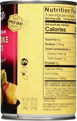 Reese® Delicious Medium Artichoke Hearts Perspective: right