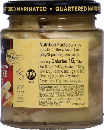 Reese Quartered Marinated Artichoke Hearts Perspective: right