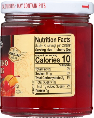Reese® Red Maraschino Cherries Perspective: right