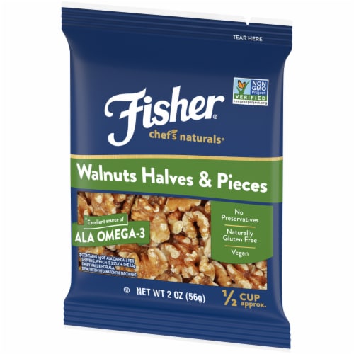 Fisher Chef's Naturals Walnuts Halves & Pieces Perspective: right