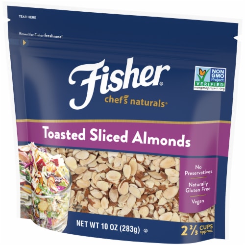Fisher Chef's Naturals Toasted Sliced Almonds Perspective: right