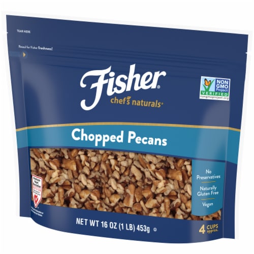 Fisher Chef's Naturals Chopped Pecans Perspective: right