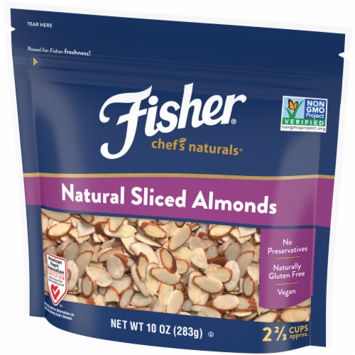 Fisher Chef's Naturals Natural Sliced Almonds Perspective: right