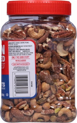 Fisher® Oven Roasted Never Fried™ Deluxe Mixed Nuts With Sea Salt Perspective: right