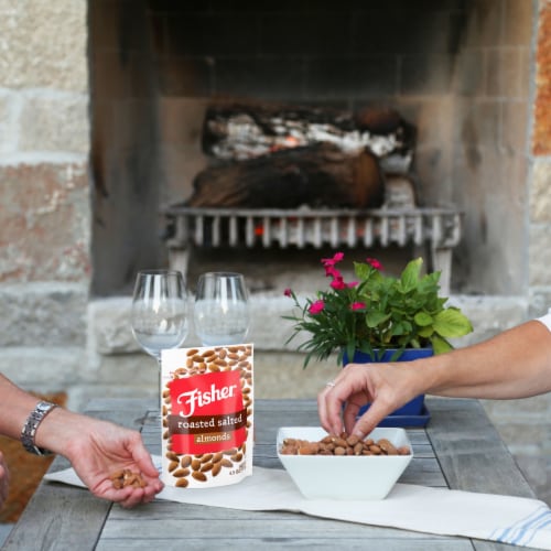 Fisher Snack Roasted Salted Almonds Perspective: right