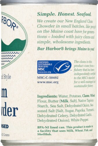 Bar Harbor New England Style Condensed Clam Chowder Perspective: right