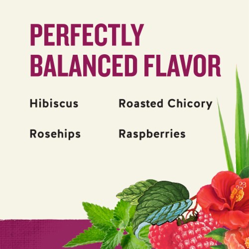 Celestial Seasonings® Raspberry Zinger Herbal Tea Bags Perspective: right