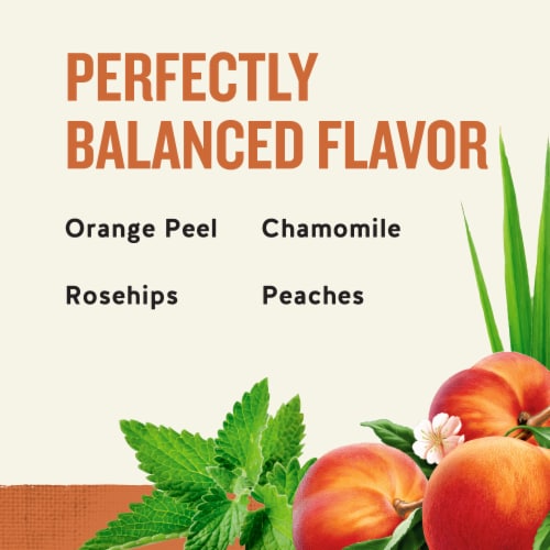 Celestial Seasonings® Caffeine Free Country Peach Passion® Herbal Tea Bags Perspective: right