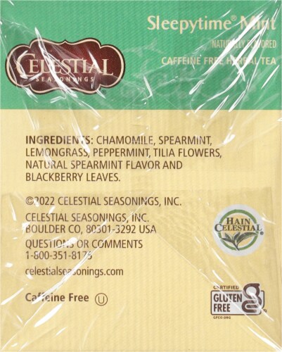 Celestial Seasonings® Caffeine-Free Sleepytime® Mint Herbal Tea Perspective: right