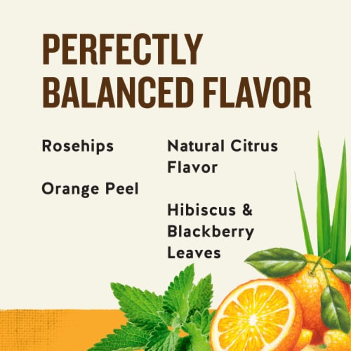 Celestial Seasonings Caffeine Free Vitamin C Shine Herbal Tea Perspective: right
