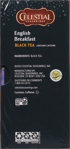 Celestial Seasonings® English Breakfast Black Tea Bags Perspective: right