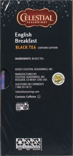 Celestial Seasonings® English Breakfast Black Tea Bags Perspective: right