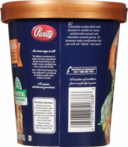 Purity Turtle Track Ice Cream Tub Perspective: right