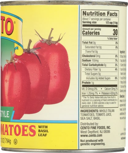 Cento® Italian Style Peeled Tomatoes Perspective: right
