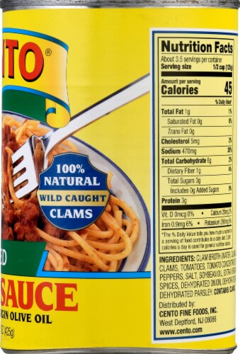 Cento® Red Clam Sauce Perspective: right