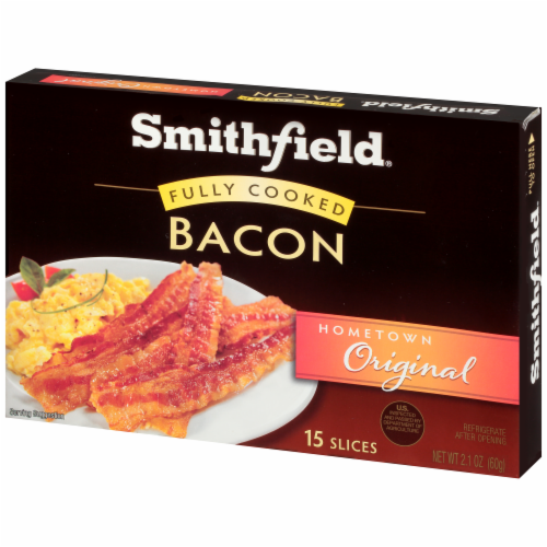 Smithfield Hometown Original Fully Cooked Bacon Perspective: right