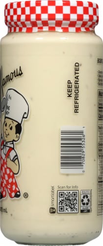 Bob's Famous Roquefort Salad Dressing & Dip Perspective: right
