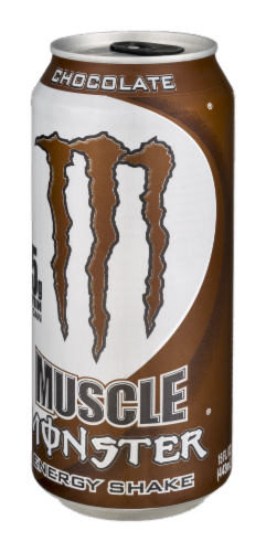 Muscle Monster Chocolate Energy Shake Perspective: right