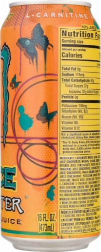 Monster® Khaotic® Energy Drink Can Perspective: right