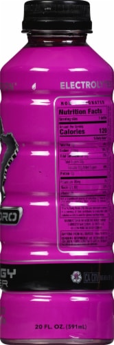 Monster Hydro Purple Passion Energy Water Perspective: right