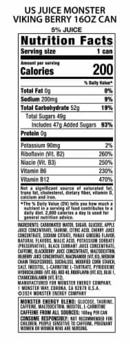 Juice Monster Viking Berry 16 Fl Oz Perspective: right