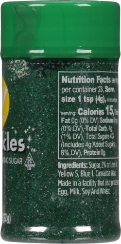 Wilton® Dark Green Sanding Sugar Sprinkles Perspective: right
