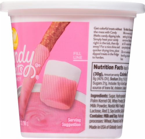 Wilton Candy Melts Pink Micorowavable Icing Perspective: right