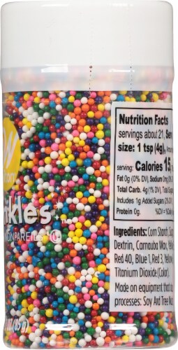 Wilton® Rainbow Nonpareils Sprinkles Perspective: right