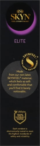 SKYN® Feel Everything™ Elite Non-Latex Lubricated Condoms Perspective: right