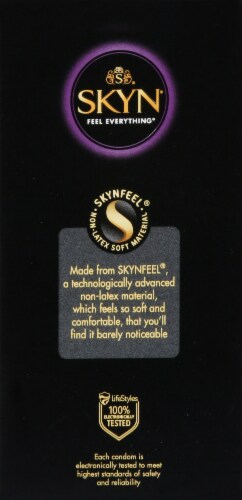 SKYN® Elite Non-Latex Lubricated Condoms Perspective: right