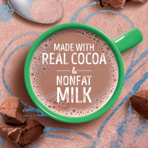 Swiss Miss No Sugar Added Milk Chocolate Flavored Hot Cocoa Mix Perspective: right