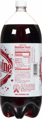 Cheerwine Zero Sugar Soda Bottle Perspective: right