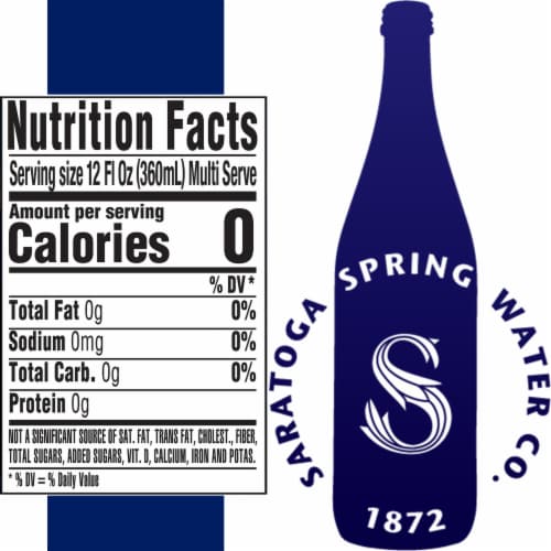 Saratoga® Still Spring Water Bottled Water Perspective: right