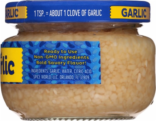 Spice World Garlic, Minced - 9.5 oz