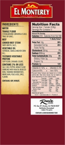 El Monterey® Beef Tamales Perspective: right