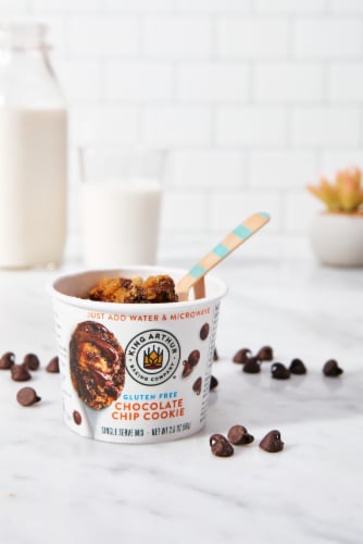 King Arthur Single Serve Chocolate Chip Cookie Mix, Gluten-Free, Non-GMO Verified Perspective: right