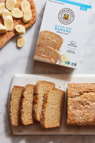 King Arthur Banana Bread + Muffin Mix, Gluten-Free, Non-GMO Project Verified, Certified Kosher Perspective: right