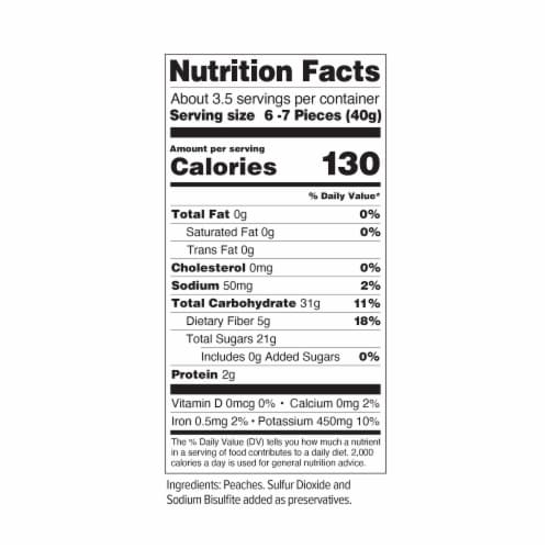 Mariani® Family Simply Dried No Sugar Added Peach Halves Perspective: right